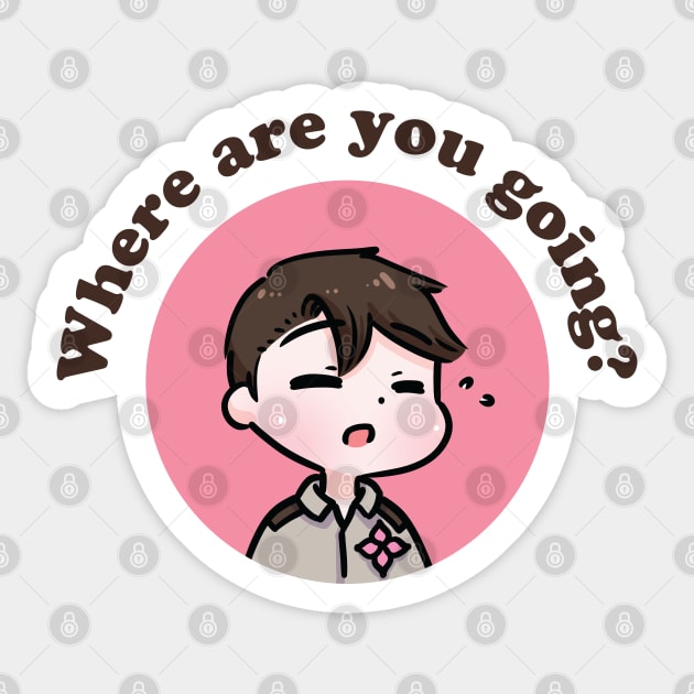 Hetalia Indonesia chibi where are you going Sticker by Oricca